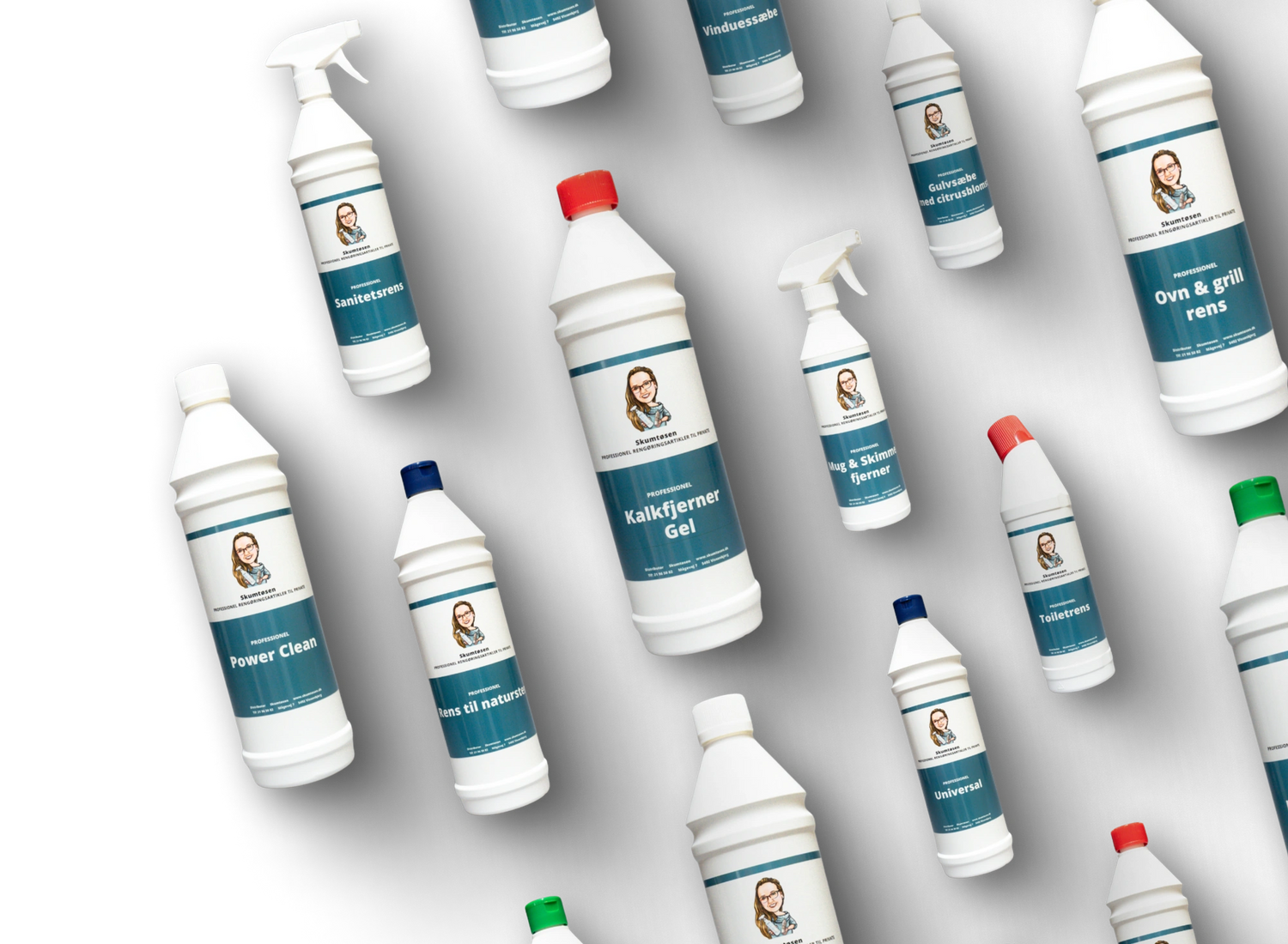 Skumtøsens rengørings produkter