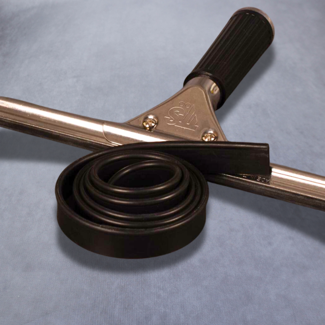 Rubber for window scraper