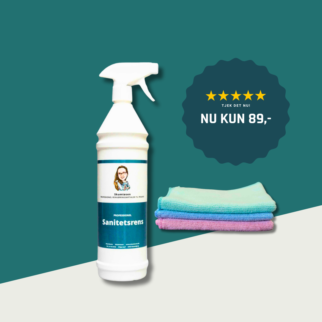 Sanitetsrensen + 3 mikrofiberklude