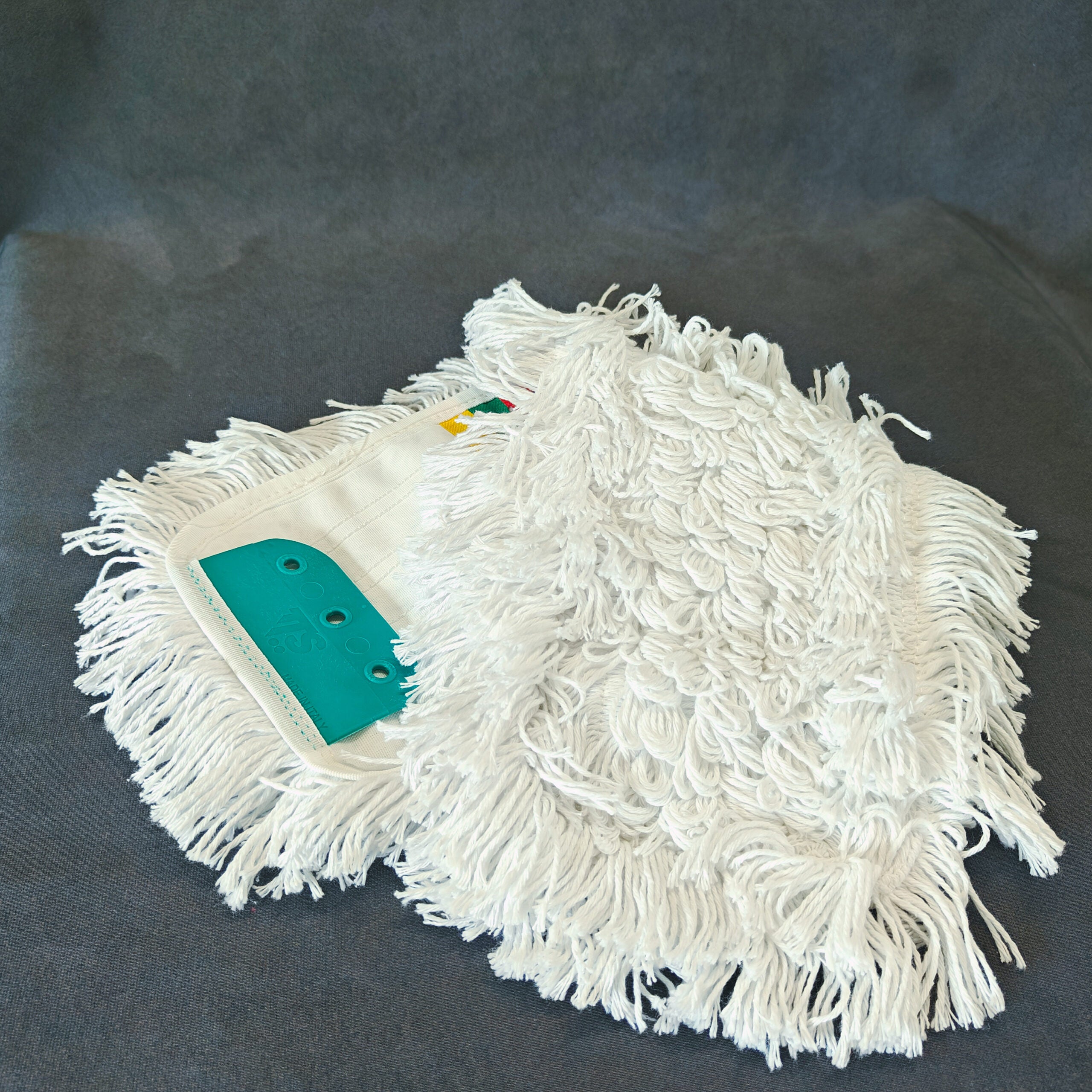 Hvid bomuld moppe passer til rengøring sættet - 1 stk