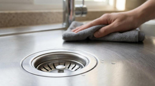 rengøring rustfri stålvask