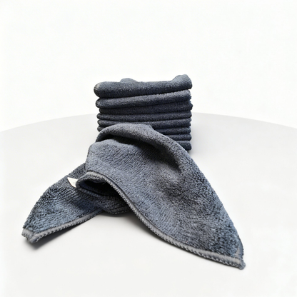 ❌ Tilbud - 10 Stk. mikrofiberklude sort