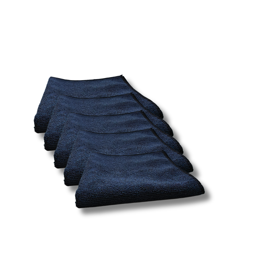 5 sorte mikrofiberklude i høj kvalitet