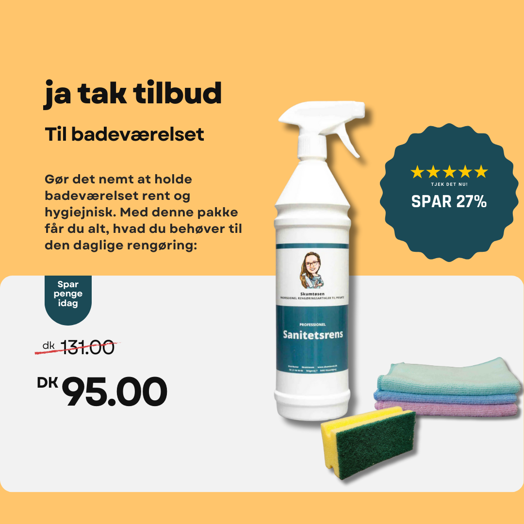 JA TAK Tilbud - Badeværelse pakken