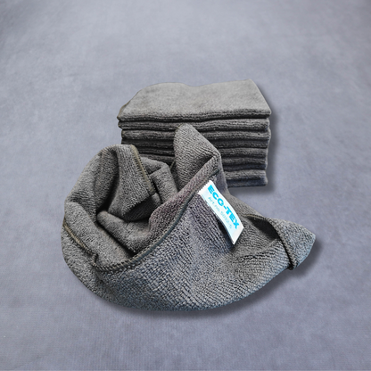 ❌ Tilbud - 10 Stk. mikrofiberklude sort