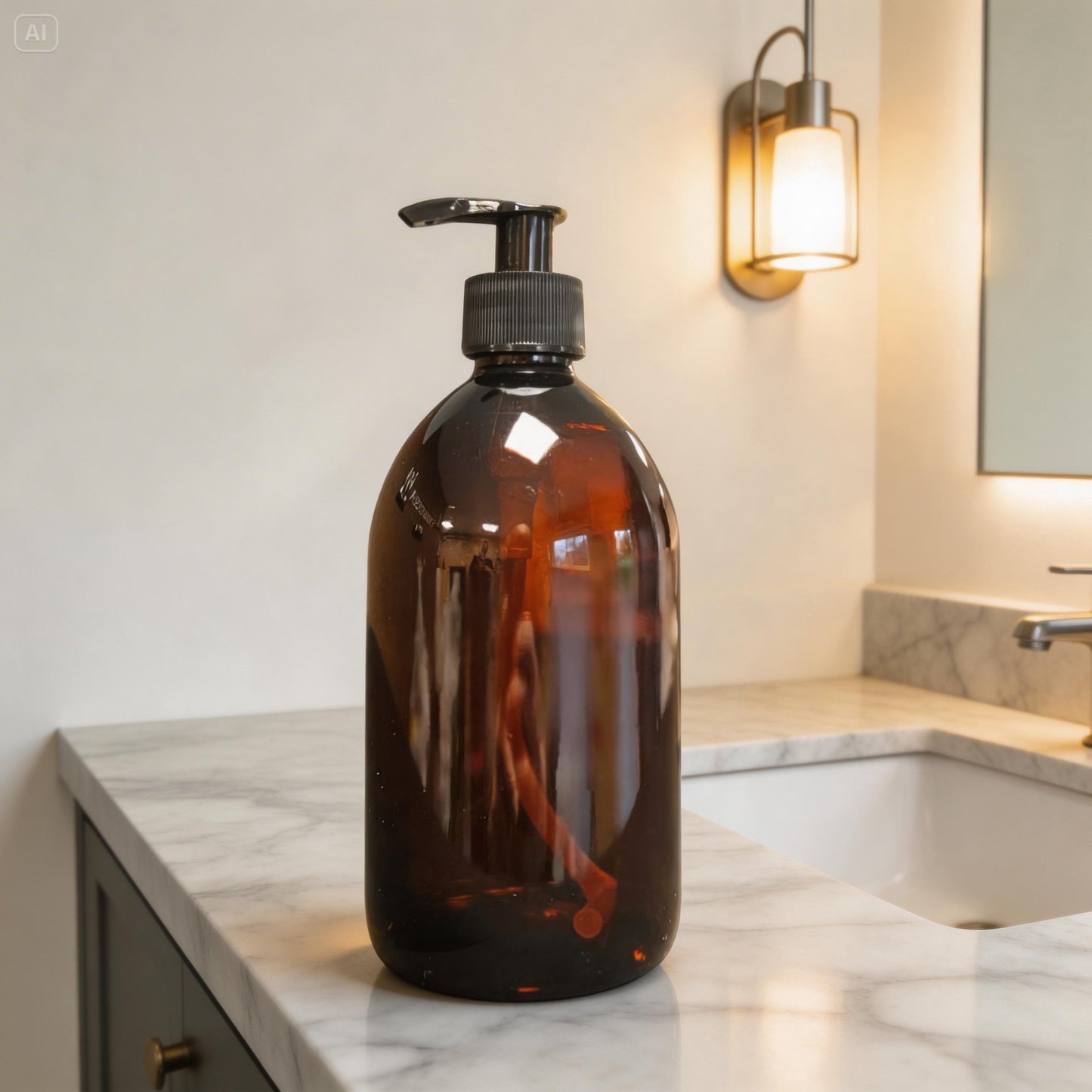 Brun flaske 500 ml. (tom)