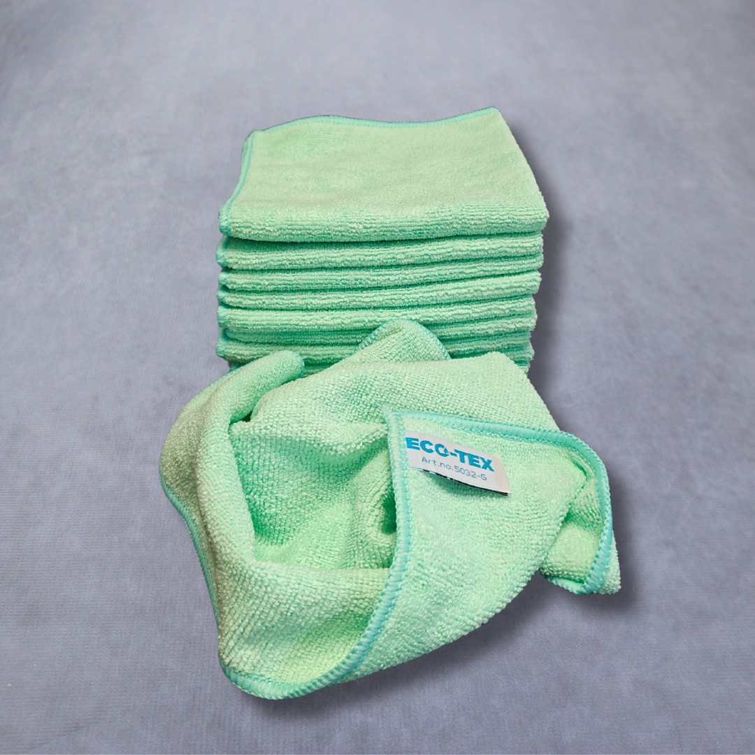 ❌ Tilbud - 10 Stk. mikrofiberklude Grøn